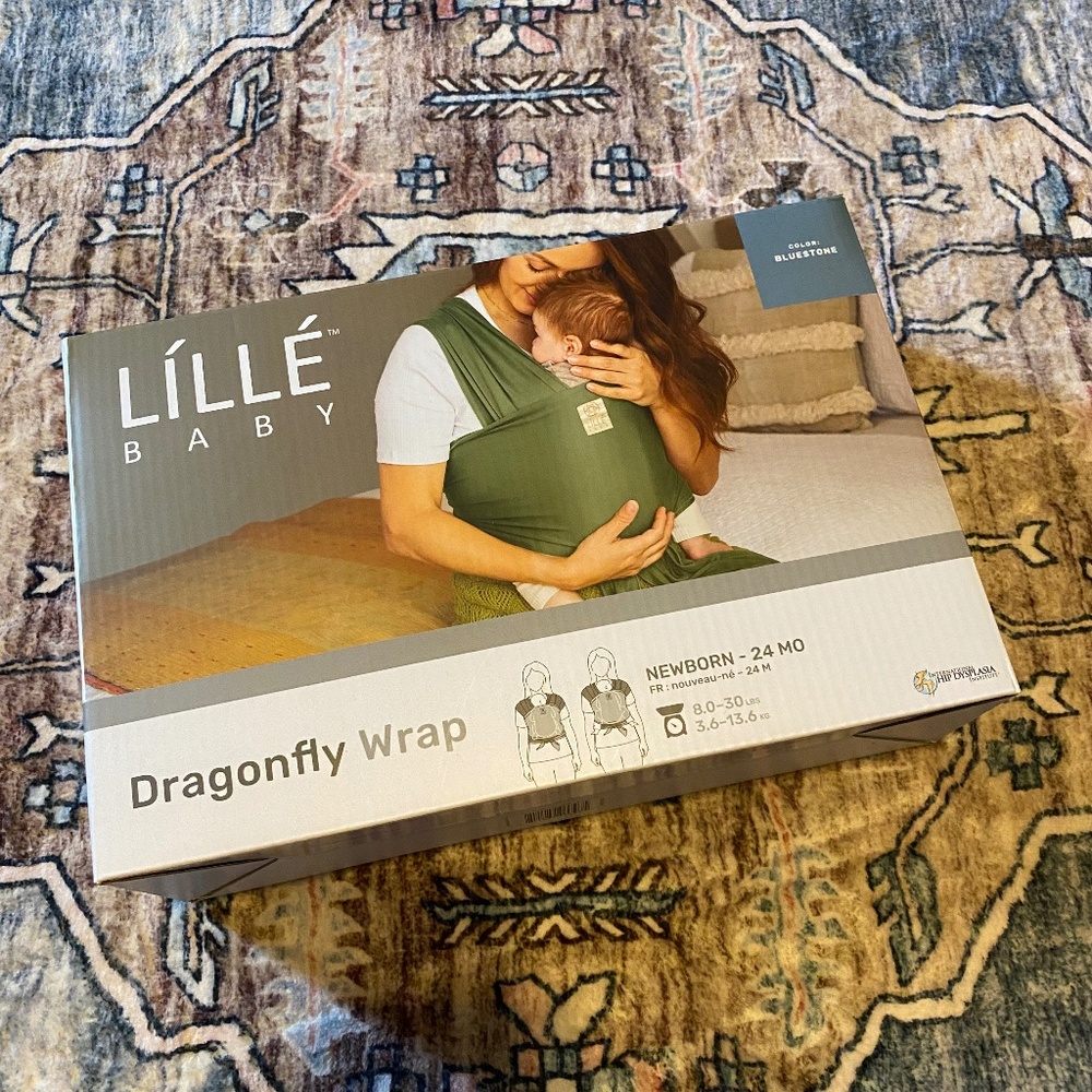 LILLE Baby Dragonfly Wrap in Bluestone